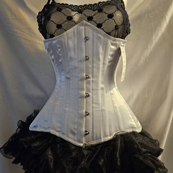 NWT Gibson Girl Blouse MED White Victorian Cosplay - Picture 11 of 15